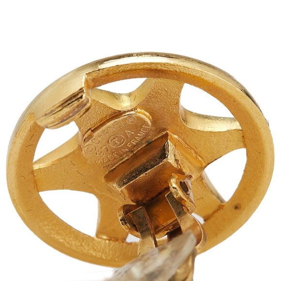 CHANEL Vintage Logo Earrings - Picture 3 of 4
